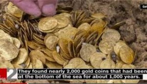 Δύτες ανέλκυσαν ανεκτίμητο θησαυρό 2.000 χρυσών νομισμάτων [εικόνες]