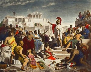 Η έννοια του πολίτη στην αρχαία Αθήνα και τη Σπάρτη.