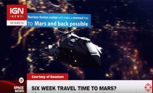 Πυρηνικό κινητήρα για διαστημόπλοια που θα φτάνουν στον Άρη σε 6 εβδομάδες ετοιμάζει η Ρωσία. [Βίντεο]