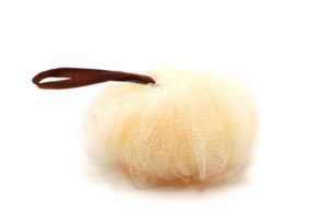 SPA Items - Brown Loofah isolated on white background