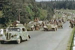 Σπάνιο έγχρωμο βίντεο από την παράδοση των Γερμανών στα Αμερικάνικα στρατεύματα