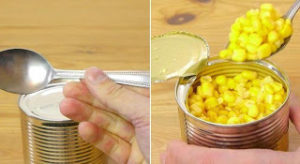 Το κόλπο με το κουτάλι για να ανοίγετε τις κονσέρβες χωρίς ανοιχτήρι [video]