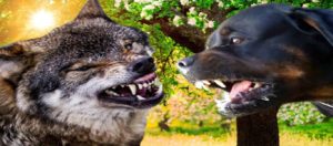 Η μάχη ενός σκύλου με δύο λύκους για να σώσει το αφεντικό του – Σκληρές εικόνες (βίντεο)
