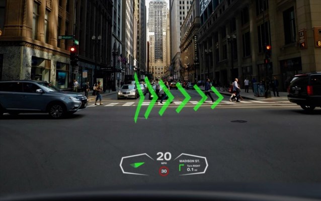 CES 2019: Ταμπλό αυτοκινήτου που προβάλλει πληροφορίες ως ολογράμματα