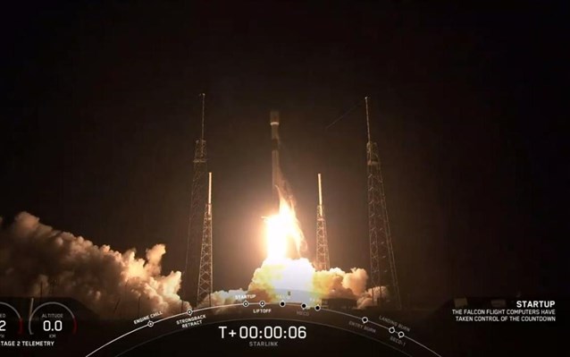 Starlink: Η SpaceX εκτόξευσε τους πρώτους 60 δορυφόρους της για παροχή Ίντερνετ