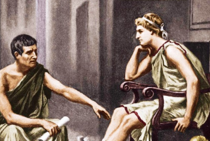 Τι δίδαξε ο Αριστοτέλης στον Μ. Αλέξανδρο και ποια απάντησή του τον εντυπωσίασε.