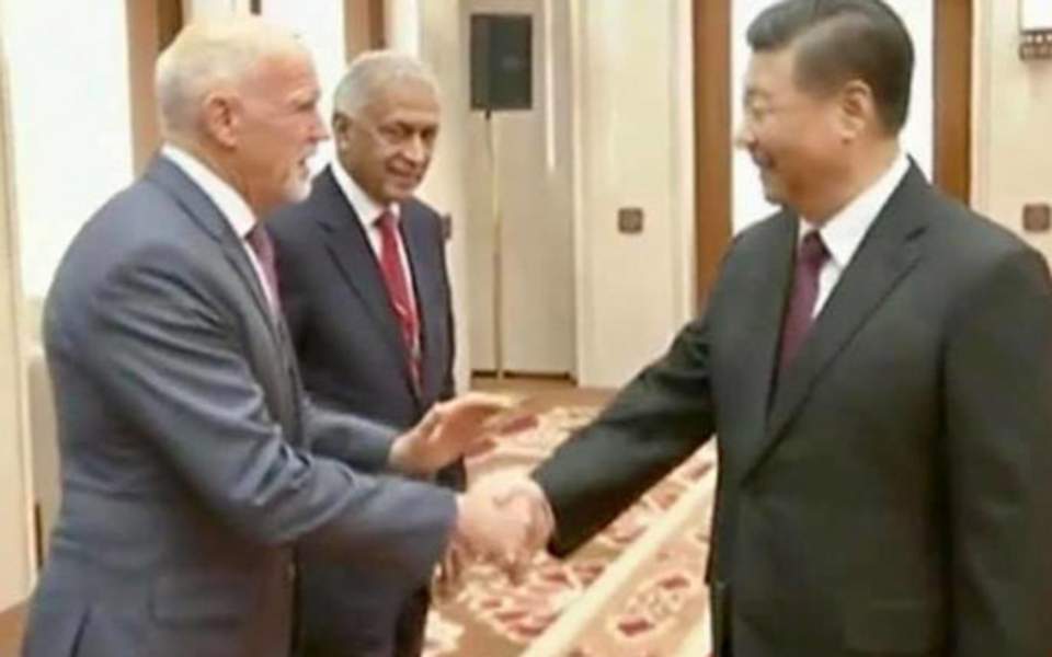 Ο Γ. Παπανδρέου στο Μέγαρο του Λαού στο Πεκίνο - Συνάντηση με τον πρόεδρο της Κίνας